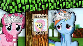 Princess My Little Pony Find Baby Fluttershy in Minecraft [upl. by Hairom]