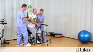 HillRom  Liko® Lifts amp Slings  Gait Training with MasterVest™ [upl. by Fulvi708]