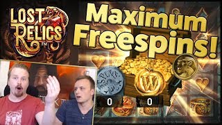 Lost Relics  Good win with maximum freespins [upl. by Earissed]