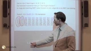 Vincius  Wiskunde Permutaties amp Combinaties Combinatoriek [upl. by Scutt]