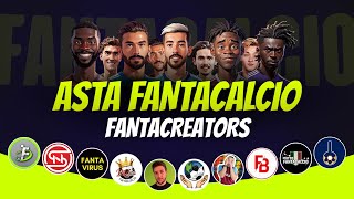 ASTA FANTACREATORS 20242025  Asta Fantacalcio Live  Feat fantalabofficial [upl. by Ssyla]