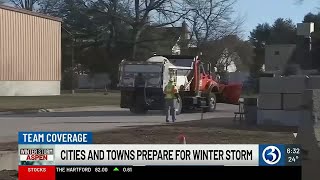 WINTER STORM ASPEN Connecticut braces for season’s first plowable snowfall [upl. by Aihsot139]