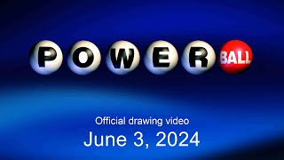 Powerball drawing for June 3 2024 [upl. by Lhamaj576]