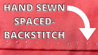 How to Hand Sew RIGHT HANDED 18thcentury Topstitching Tutorial [upl. by Havelock]