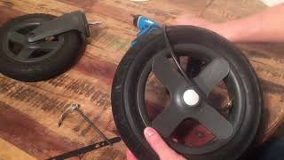 How to Replace the Tire  Inner Tube on Stokke Trailz Wheels [upl. by Kaden757]