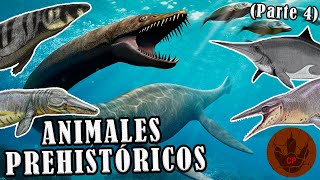 10 ANIMALES PREHISTÓRICOS QUE NO CONOCÍAS PARTE 4  EDICIÓN REPTILES MARINOS [upl. by Machos747]