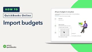 How to import budgets in QuickBooks Online [upl. by Aillil717]