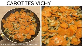 Recette Carottes Vichy ❤️ à la crème Une recette économique et facile [upl. by Eidorb]