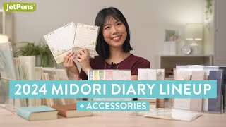 2024 Midori Diary Lineup  Accessories ✨📓 [upl. by Tallbott]