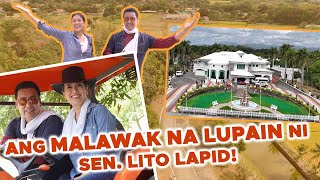 EXCLUSIVE FARM TOUR WITH SENATOR LITO LAPID AKA LEON GUERRERO  Bernadette Sembrano [upl. by Enelrihs]