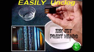 How To EASILY Unclog Ink Jet Print Heads [upl. by Yarehs]