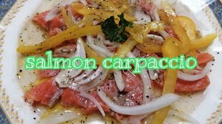 Salmon Carpaccio  Easy recipe [upl. by Dwinnell402]