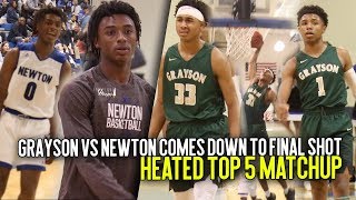 Undefeated Season ON THE LINE Ashton Hagans amp Newton VS Grayson Comes Down To VERY LAST SHOT [upl. by Ahtivak]