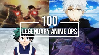 100 Legendary Anime Openings Reupload [upl. by Edlun]