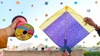 Original Mono Kite Manjha Review • Flying Big Kites • Patangbazi • Mono Kite VS Mono Kite Manjha [upl. by Dorcus]