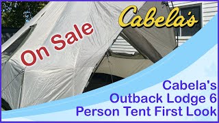 Cabelas Outback Lodge 6 Person Tent First Look [upl. by Harad]