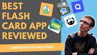 Best Flashcard App A Review of Anki Quizlet Flashcard Lab Cram and Brainscape [upl. by Ailesor]