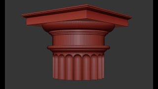 3Ds MAX Doric capital by Grishin Michael [upl. by Declan441]