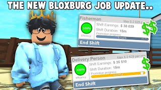 WORKING WITH THE NEW BLOXBURG JOB SYSTEM UPDATE [upl. by Jameson]