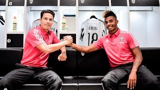 Hernanes e Lemina presentazione e allenamento Actionpacked day at Juventus HQ [upl. by Ayana]