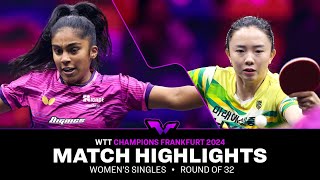 Prithika Pavade vs Jeon Jihee  WS R32  WTT Champions Frankfurt 2024 [upl. by Ramonda]