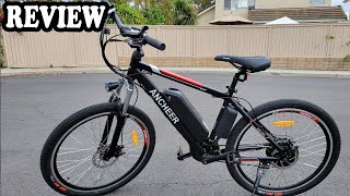 ANCHEER 26 Electric Mountain Bike Review  Reasonable Price Electric Bike in 2023 [upl. by Resee]