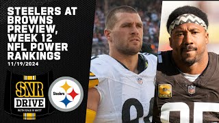 Steelers  Browns Preview Week 12 NFL Power Rankings Review Watt vs Garrett  Pittsburgh Steelers [upl. by Goodrow]