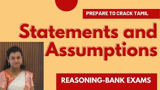 Statements and AssumptionsReasoning for Bank Exams [upl. by Euqimod]