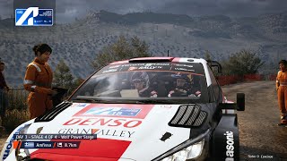 EASportsWRC  championship  Amfissa  Toyota GR Yaris Rally1 HYBRID [upl. by Anileva]