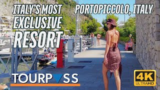 Inside Italy’s most exclusive resort Falisia at Portopiccolo  4K UHD Travel Walking Tour Video Walk [upl. by Suelo47]