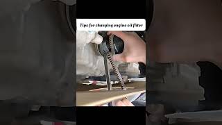 Tips for changing engine oil filter foryou repair fypシ゚viral car [upl. by Hild]