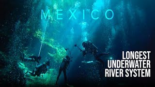 Scuba diving the longest underwater river system  Yucatan Peninsula Playa Del Carmen Mexico [upl. by Branch]