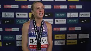 Jemma Reekie chats after British Indoors 800m gold [upl. by Robbie]