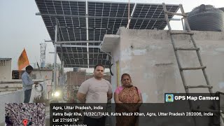 Waaree 3 kw ongrid system with Super Structurewaaree waareesolarpanel havellsindia [upl. by Pearline]