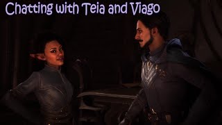 Dragon Age The Veilguard  Chatting with Talon Teia and Viago Antivan CrowElf [upl. by Eihtur]