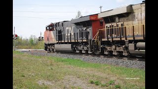 Picking Up Speed CN M305 at Drummond Station Road [upl. by Ratha]