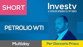 Investv Giancarlo Prisco conferma la view ribassista sul petrolio WTI [upl. by Llenart]