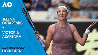 Jeļena Ostapenko vs Victoria Azarenka  Australian Open  Third Round  AO Tennis 2  PS5 Gameplay [upl. by Stimson]