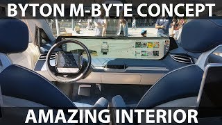 Byton MByte Concept amazing interior [upl. by Tenaj]