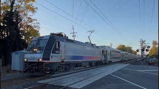 NJ Transit ALP46 4615 NJCL Train 3255 White Road Little Silver NJ [upl. by Jestude]