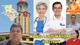 MANILA 2025 MAYORALVICE MAYORAL ELECTIONS  HONEY vs ISKO vs SAM [upl. by Ymmik698]