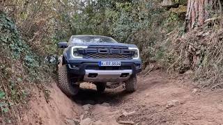 2022 Ford Ranger Raptor 30 V6 EcoBoost  offroad  jumping [upl. by Ahsinoj]