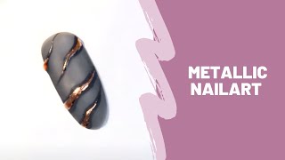 Metallic Nails met 3D Nail Art [upl. by Gowrie]