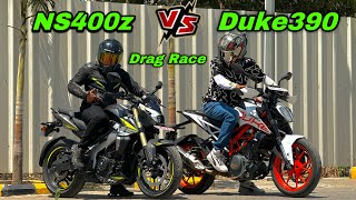 PULSAR NS 400z vs DUKE 390 GEN2  HIGHWAY RACE  FIRST ON YOUTUBE 🔥 [upl. by Wing]