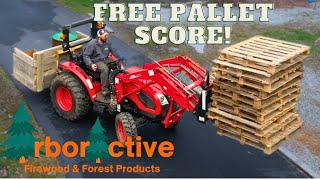 First Weekend of New Firewood Business and Picking Up Free Pallets [upl. by Ledairam754]