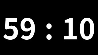 59분 10초 타이머｜59minute 10second timer｜3550 second timer｜Countdown with Alarm [upl. by Acnoib]