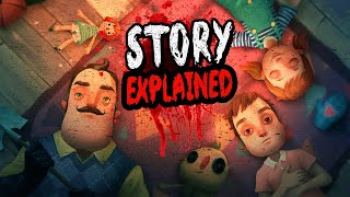 Hello Neighbor Hide amp Seek Story Explained In Hindi  RedGaomer [upl. by Aixela]