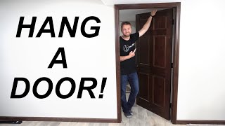 How To Install A New Interior Door And Frame From Start To Finish [upl. by Marquardt]