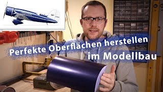 Lackieren von beplankten Rümpfen oder Tragflächen  Baubericht Modellflugzeug 6 [upl. by Gnol]