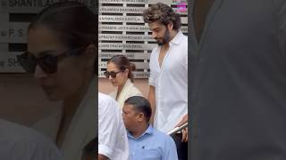 Malaika Arora Leaving With BF Arjun Kapoor After Her Fathers Funeral [upl. by Goddard756]